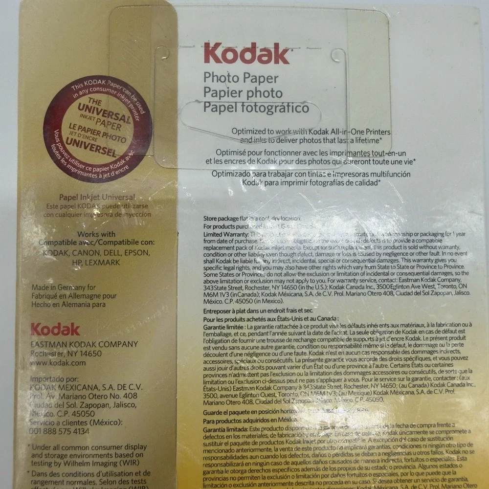 KODAK Photo Paper Gloss Instant Dry 4